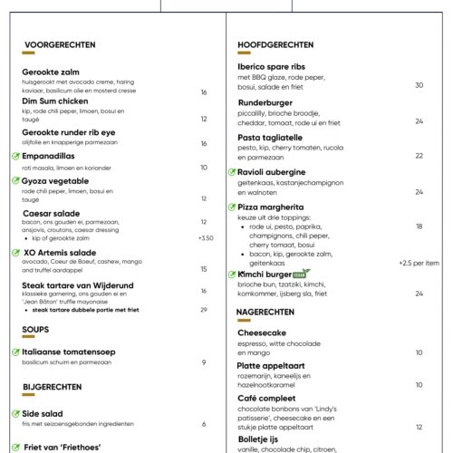 Weekend menu - NL