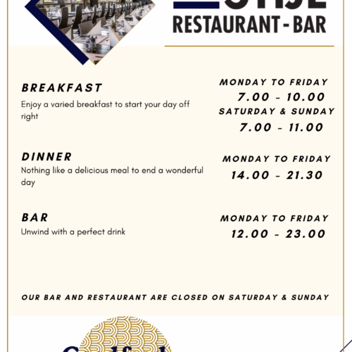 Restaurant opening times